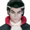 Costume Wigs Classic Vampire | Black/White Halloween Wig By Wicked Wigs 1 Costume Wigs Classic Vampire | Black/White Halloween Wig By Wicked Wigs