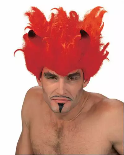 Diablo | Red/Orange Halloween Wig By Wicked Wigs Costume Wigs 3 Diablo | Red/Orange Halloween Wig By Wicked Wigs Costume Wigs