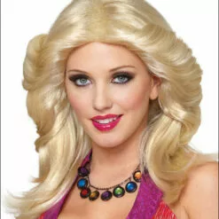 Franco Costume Wigs Feathered 1970s Female Costume Wig By Franco
