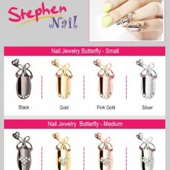 Stephen Nail Jewelry Butterfly (Small Black)