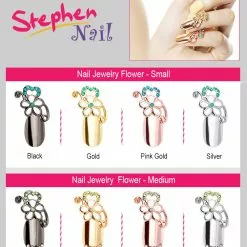 Stephen Nail Jewelry Flower (Medium-Silver)