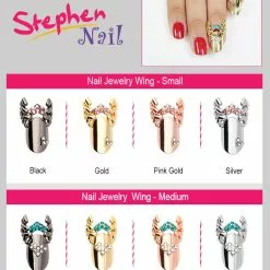 Stephen Nail Jewelry Wing (Medium-Gold)