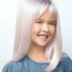 Wigs For Kids Miley | Kids Lace Front & Monofilament Top Synthetic Wig By Amore