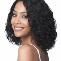Wigs For Black Women Water Curl 12 | Lace Front Human Hair Wig By Bobbi Boss