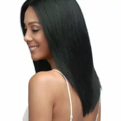 Wigs For Black Women Natural Straight 18 | Lace Front Remy Human Hair Wig By Bobbi Boss