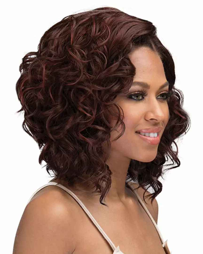 Wigs For Black Women Luana | Lace Front Synthetic Wig By Bobbi Boss 4 Wigs For Black Women Luana | Lace Front Synthetic Wig By Bobbi Boss