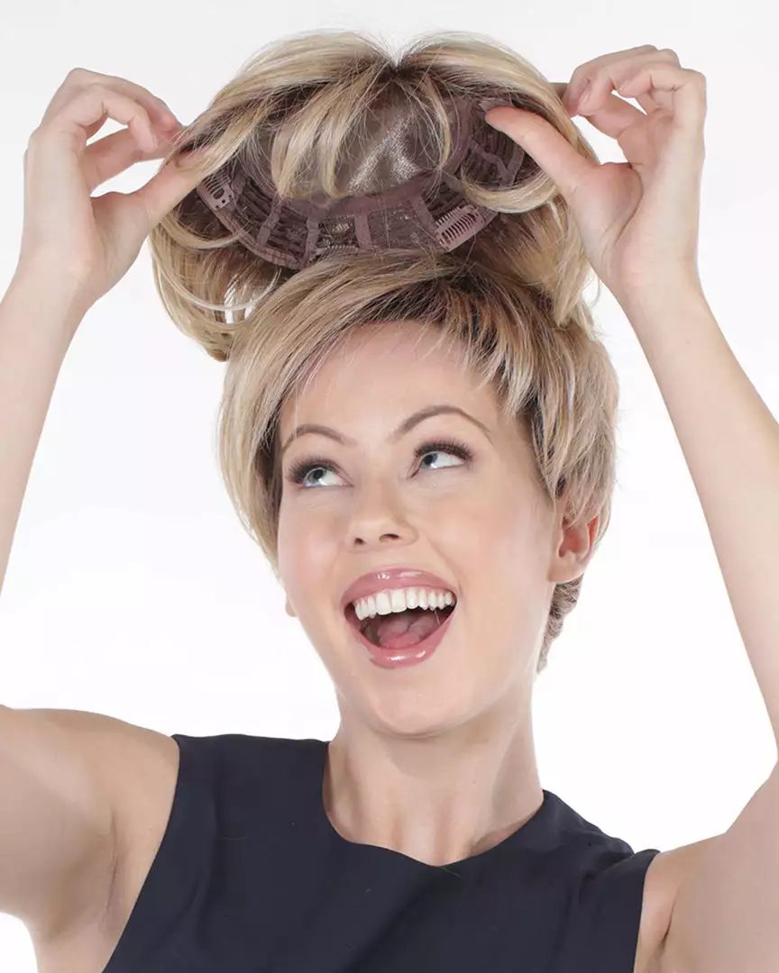 Clearance Items Lace Front Mono Topper Volume 6 | Synthetic Wiglet By Belle Tress 3 Clearance Items Lace Front Mono Topper Volume 6 | Synthetic Wiglet By Belle Tress