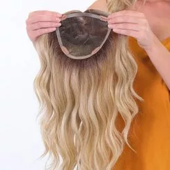 18~26 Inch Premium 100% Handmade Topper 18 Wave | Toppers By Belle Tress 12 18~26 Inch Premium 100% Handmade Topper 18 Wave | Toppers By Belle Tress