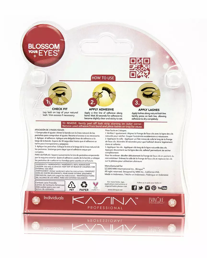 Premium 4 Seasons Eyelashes #47 By Kasina Professional 5 Premium 4 Seasons Eyelashes #47 By Kasina Professional