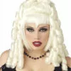 California Costume Wigs Goth Vampira White Halloween Wig By California Costumes 1 California Costume Wigs Goth Vampira White Halloween Wig By California Costumes