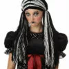 California Costume Wigs Tragedy Ann Black/White Halloween Wig By California Costumes