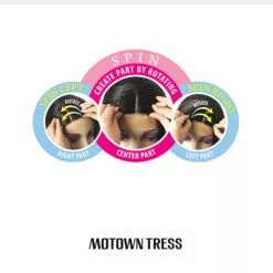 HPL Spin50 | Lace Part Remy Human Hair Wig By Motown Tress