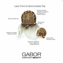Epic-Large | Lace Front & Monofilament Top Synthetic Wig By Gabor Wigs For Women