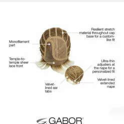 Stylish Flair | Lace Front & Monofilament Part Synthetic Wig By Gabor