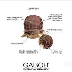 Serving Style | Lace Front Synthetic Wig By Gabor Wigs For Women