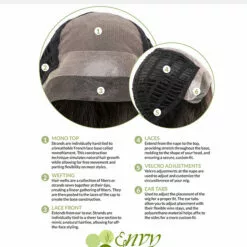 Erica (Exclusive) | Lace Front & Monofilament Top Human Hair Blend Wig By Envy