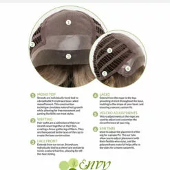 Isabella (Exclusive) | Lace Front & Monofilament Top Human Hair Blend Wig By Envy