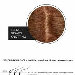 8~12 Inch EasiPart French 12 Inch (Exclusive) | Monofilament Remy Human Hair Toppers By Jon Renau