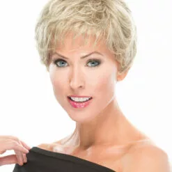 Wigs For Women Textured Short Cut | / Textured Boy Cut Monofilament Synthetic Wig By TressAllure