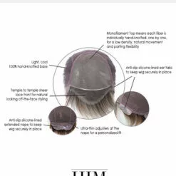 Wigs For Men Chiseled | Average/Large Men's Lace Front & Monofilament Synthetic Wig By HIM