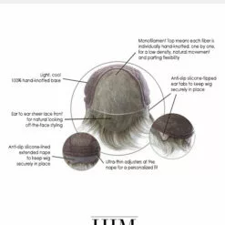 Classic | Average/Large Men's Lace Front & Monofilament Synthetic Wig By HIM