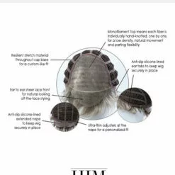 Sophistication | Average/Large Men's Lace Front & Monofilament Synthetic Wig By HIM