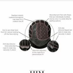 Wigs For Men Daring | Average/Large Men's Lace Front & Monofilament Part Synthetic Wig By HIM