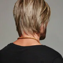 Wigs For Men Daring | Average/Large Men's Lace Front & Monofilament Part Synthetic Wig By HIM