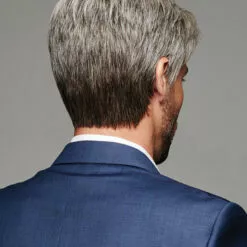 Reserved | Average/Large Men's Lace Front & Monofilament Crown Synthetic Wig By HIM Wigs For Men