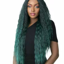 Wigs For Black Women Swiss Lace Cascade | Lace Front & Lace Part Synthetic Wig By It's A Wig