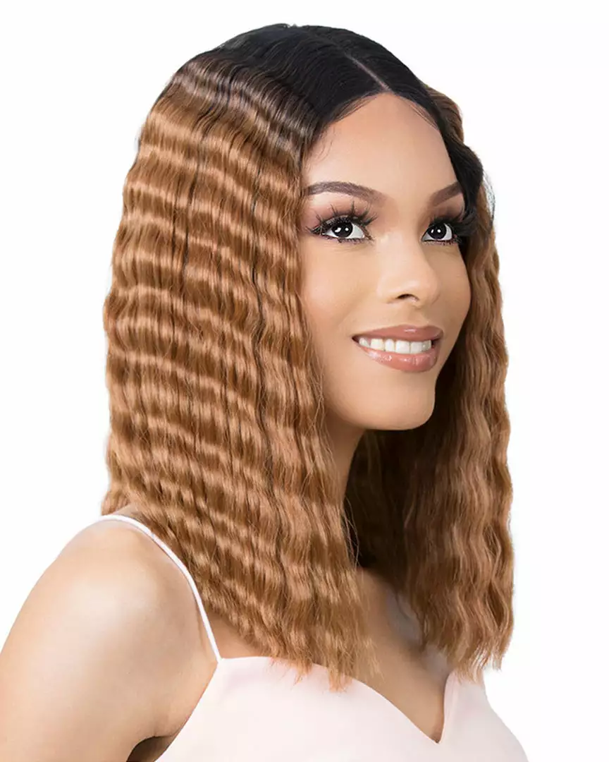 Wigs For Black Women HD Lace Crimped Hair-1 | Lace Front & Lace Part Synthetic Wig By It's A Wig 4 Wigs For Black Women HD Lace Crimped Hair-1 | Lace Front & Lace Part Synthetic Wig By It's A Wig