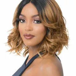 HD T Lace Leena | Lace Front & Lace Part Synthetic Wig By It's A Wig Wigs For Black Women