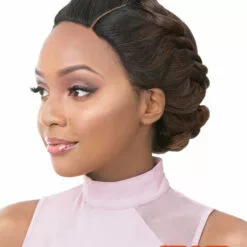 Wigs For Black Women Vixen Y Yaki Straight | Lace Front Human Hair Blend Wig By It's A Wig