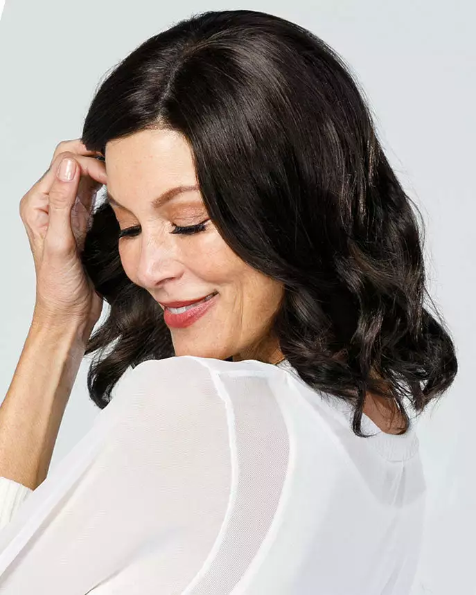 Top Coverage Wavy 12 Inch (Exclusive) | Lace Front & Monofilament Synthetic Hair Toppers By Jon Renau 8~12 Inch 5 Top Coverage Wavy 12 Inch (Exclusive) | Lace Front & Monofilament Synthetic Hair Toppers By Jon Renau 8~12 Inch