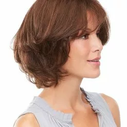 EasiPart French 8 Inch | Monofilament Remy Human Hair Toppers By Jon Renau 8~12 Inch 12 EasiPart French 8 Inch | Monofilament Remy Human Hair Toppers By Jon Renau 8~12 Inch