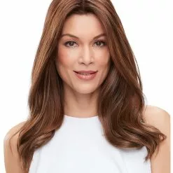 Wiglets EasiPart French XL 18 Inch (Exclusive) | Monofilament Remy Human Hair Toppers By Jon Renau 9 Wiglets EasiPart French XL 18 Inch (Exclusive) | Monofilament Remy Human Hair Toppers By Jon Renau