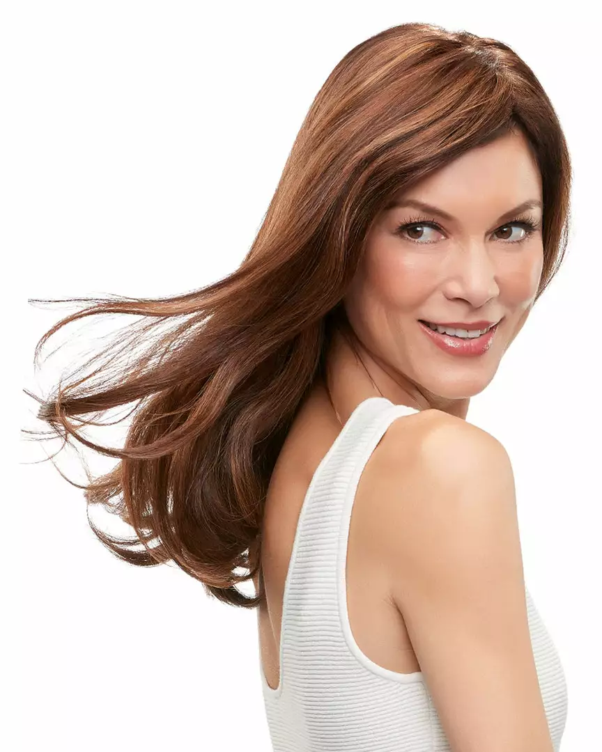 Top Form French 18 Inch | Monofilament Remy Human Hair Toppers By Jon Renau 6 Top Form French 18 Inch | Monofilament Remy Human Hair Toppers By Jon Renau