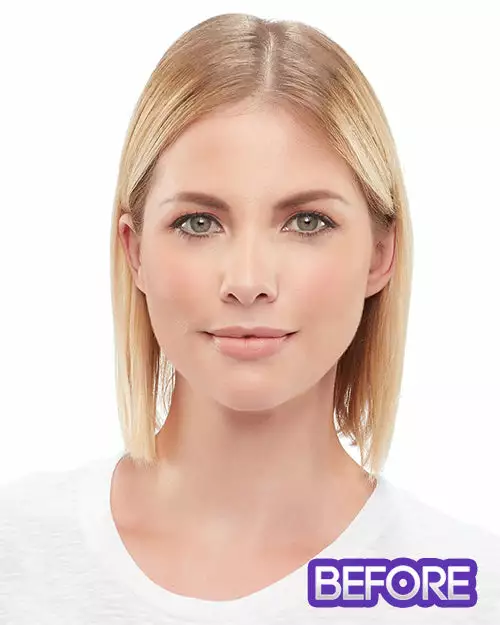 8~12 Inch Top Form French 12 Inch | Monofilament Remy Human Hair Toppers By Jon Renau 6 8~12 Inch Top Form French 12 Inch | Monofilament Remy Human Hair Toppers By Jon Renau