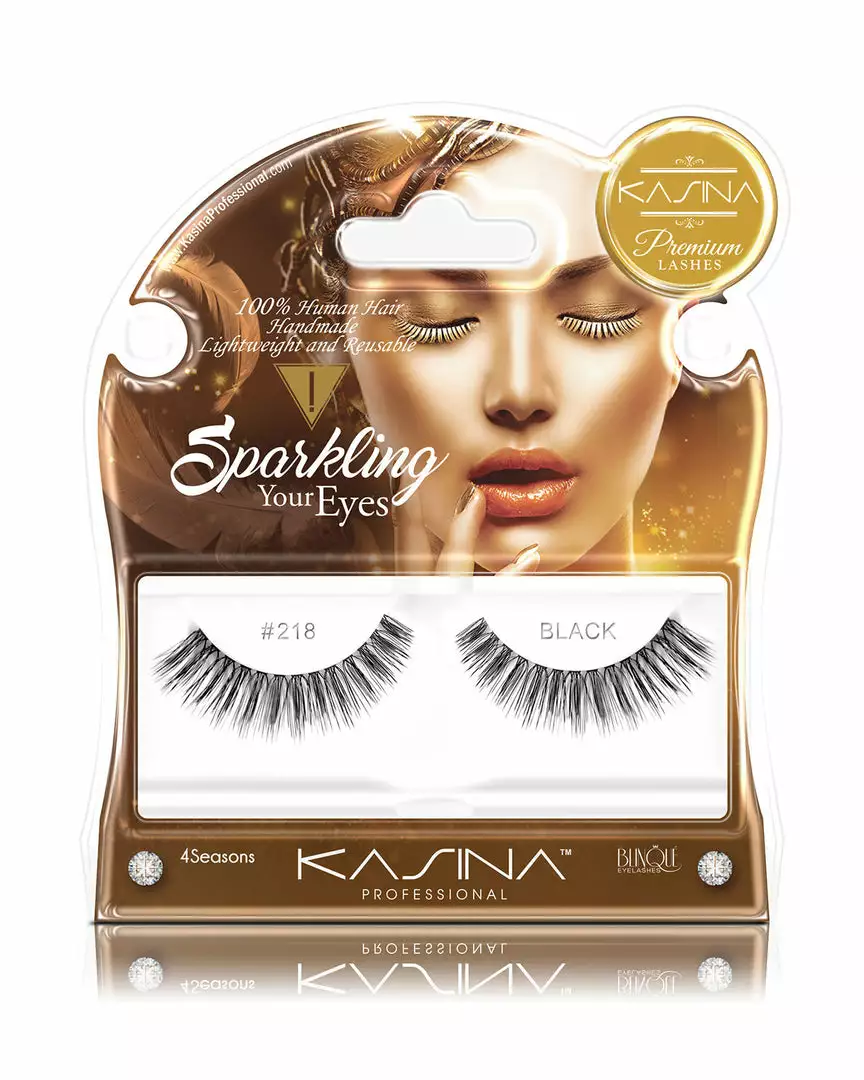 Premium 4 Seasons Eyelashes #218 By Kasina Professional 3 Premium 4 Seasons Eyelashes #218 By Kasina Professional