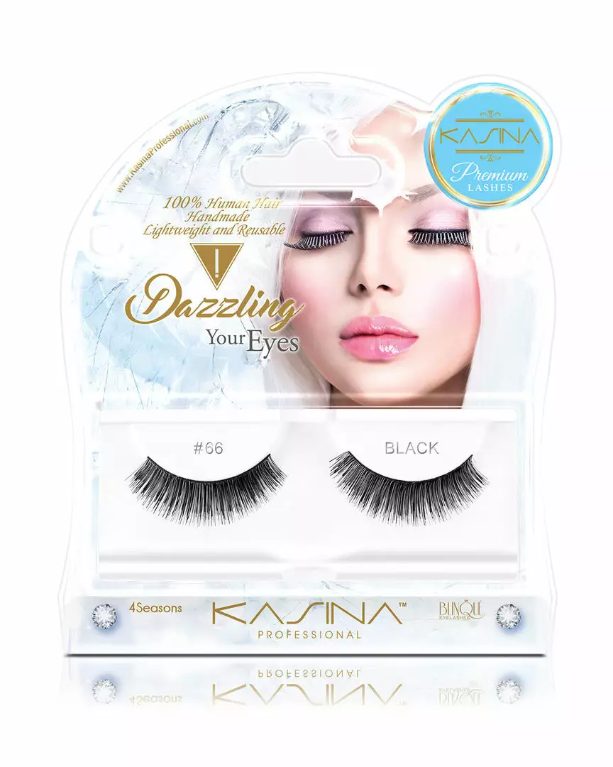Premium 4 Seasons Eyelashes #66 By Kasina Professional 3 Premium 4 Seasons Eyelashes #66 By Kasina Professional