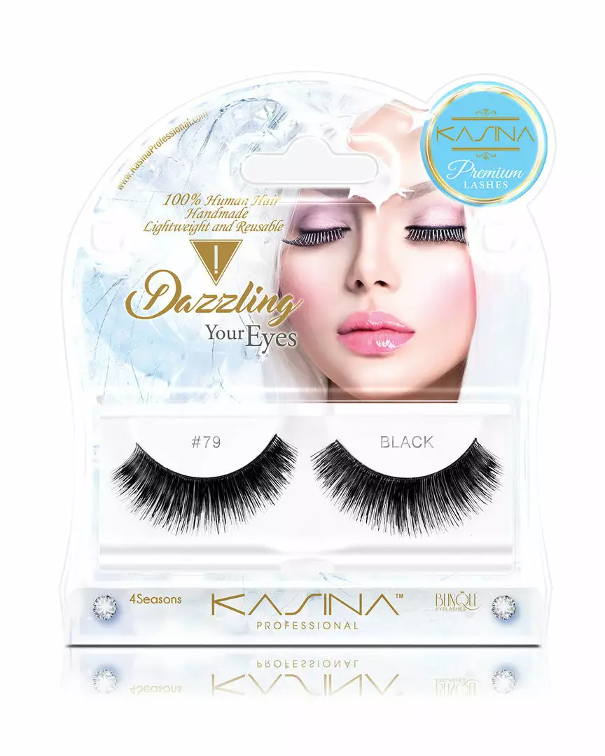 Premium 4 Seasons Eyelashes #79 By Kasina Professional 3 Premium 4 Seasons Eyelashes #79 By Kasina Professional