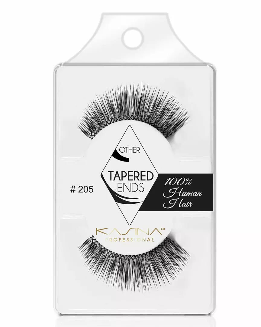Tapered Ends Eyelashes #205 By Kasina Professional 3 Tapered Ends Eyelashes #205 By Kasina Professional