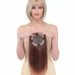Toppiece 4002 | Monofilament Human Hair Wiglets By Louis Ferre
