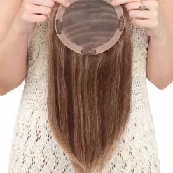 Toppiece 4004 | Monofilament Human Hair Wiglets By Louis Ferre