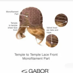 High Impact-Large | Lace Front & Monofilament Part Synthetic Wig By Gabor