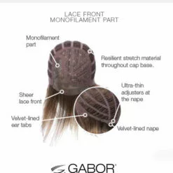 Sheer Style | Lace Front & Monofilament Synthetic Wig By Gabor Wigs For Women