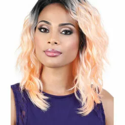 LDP-Eva | Lace Front & Lace Part Synthetic Wig By Motown Tress Wigs For Black Women