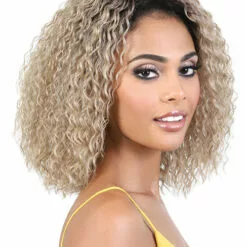 Wigs For Black Women LDP-Fifi | Lace Front & Lace Part Synthetic Wig By Motown Tress