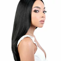 Wigs For Black Women LDP-Fine18 | Lace Front & Lace Part Synthetic Wig By Motown Tress