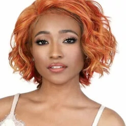 Wigs For Black Women LDP-Glow | Lace Front & Lace Part Synthetic Wig By Motown Tress